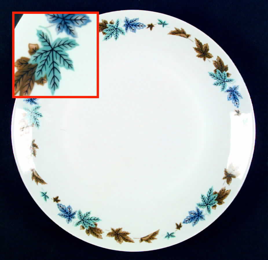 Swirling Leaves Dinner Plate by Embassy (Poland)-1