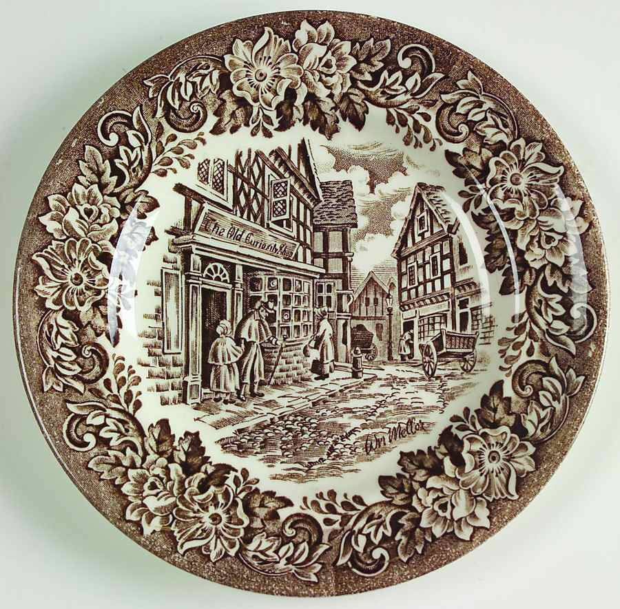 Dickens Series Brown Bread & Butter Plate by English Ironstone Tableware-1