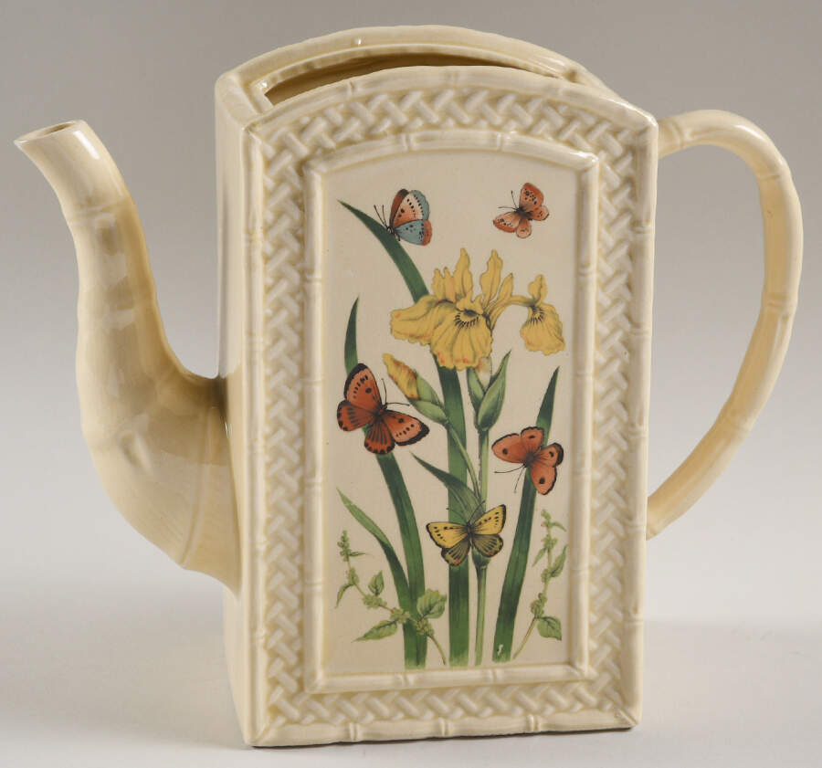 Butterfly Garden Trellis Coffee Pot No Lid by Enesco-1