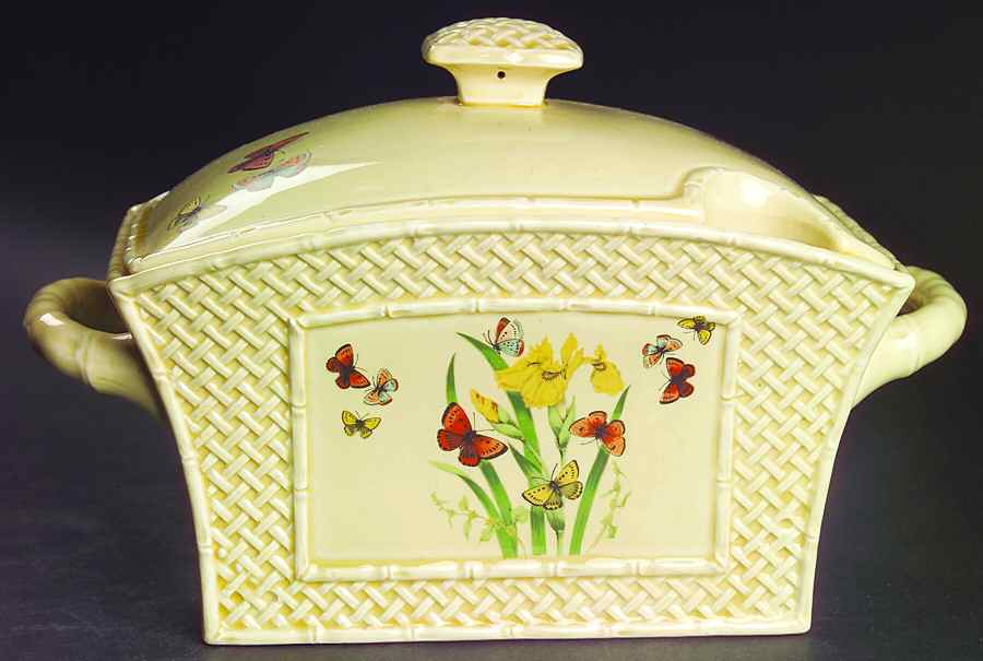 Butterfly Garden Trellis Tureen &  Lid by Enesco-1