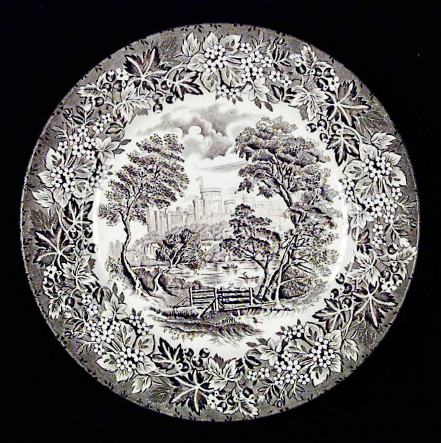 Castles Brown Dinner Plate by English Ironstone Tableware-1