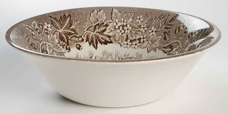 Castles Brown Coupe Cereal Bowl by English Ironstone Tableware-1