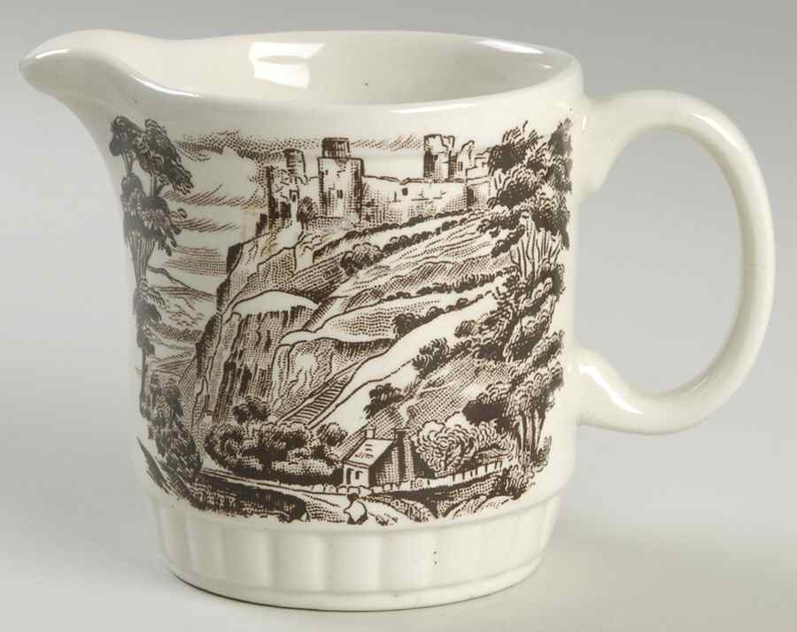 Castles Brown Creamer by English Ironstone Tableware-1