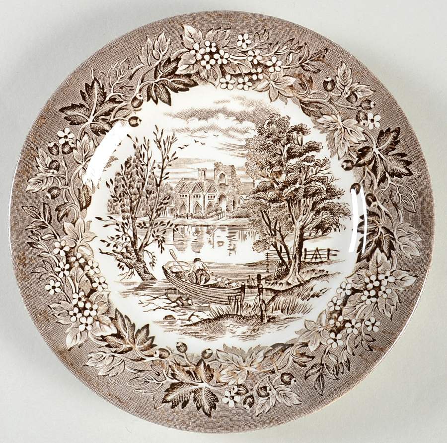 Castles Brown Bread & Butter Plate by English Ironstone Tableware-1