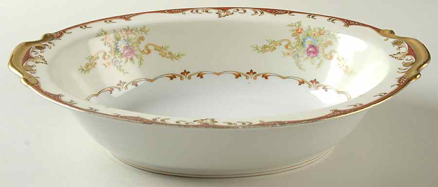 EMP41 10" Oval Vegetable Bowl by Empress (Japan)-1