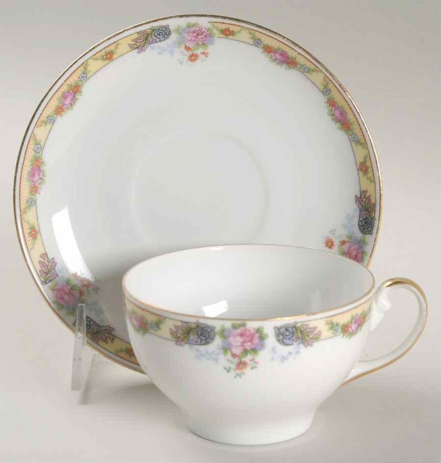 1206 Flat Cup & Saucer Set by Edelstein-1