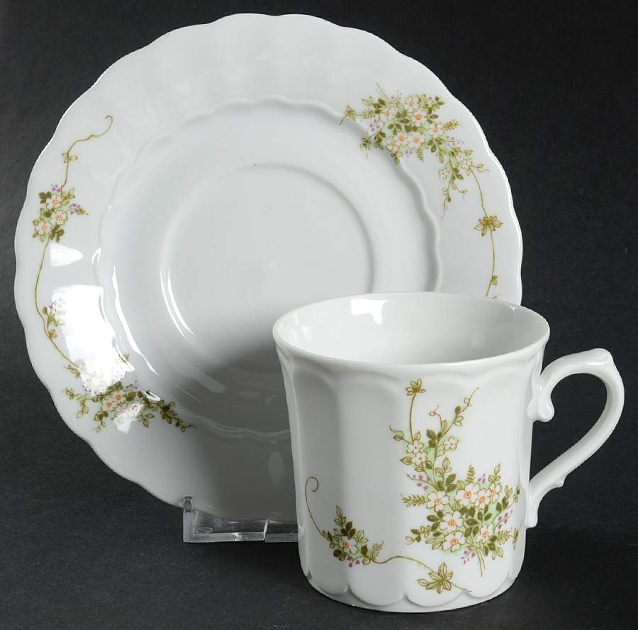 21041 Flat Cup & Saucer Set by Eschenbach-1