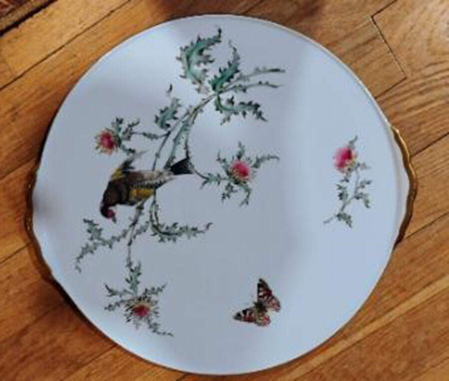 1463 Handled Cake Plate by Eberthal-1