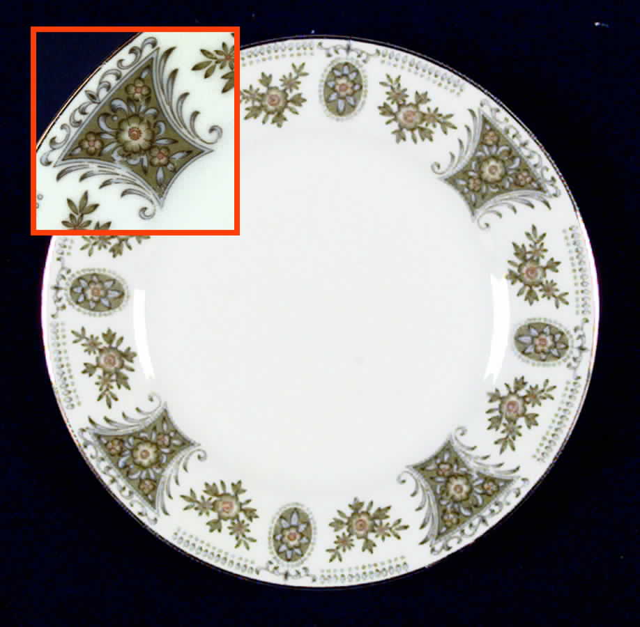 Fleurette Bread & Butter Plate by Everbrite (Japan)-1