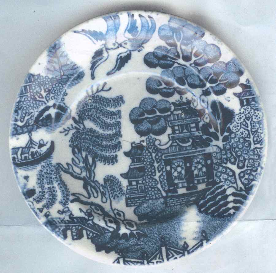 Blue Willow Butter Pat by Edge Malkin-1