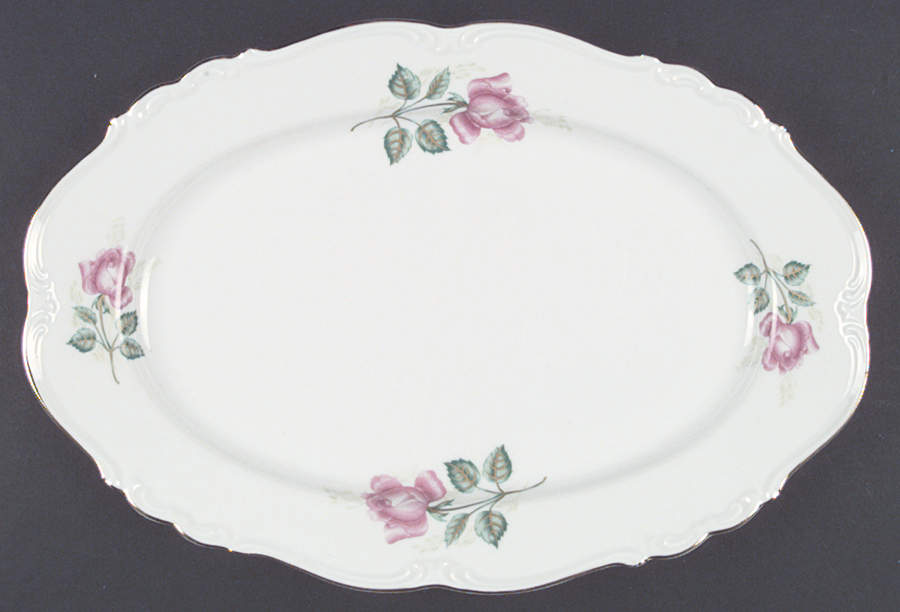 Rosalia 15" Oval Serving Platter by Edelstein-1