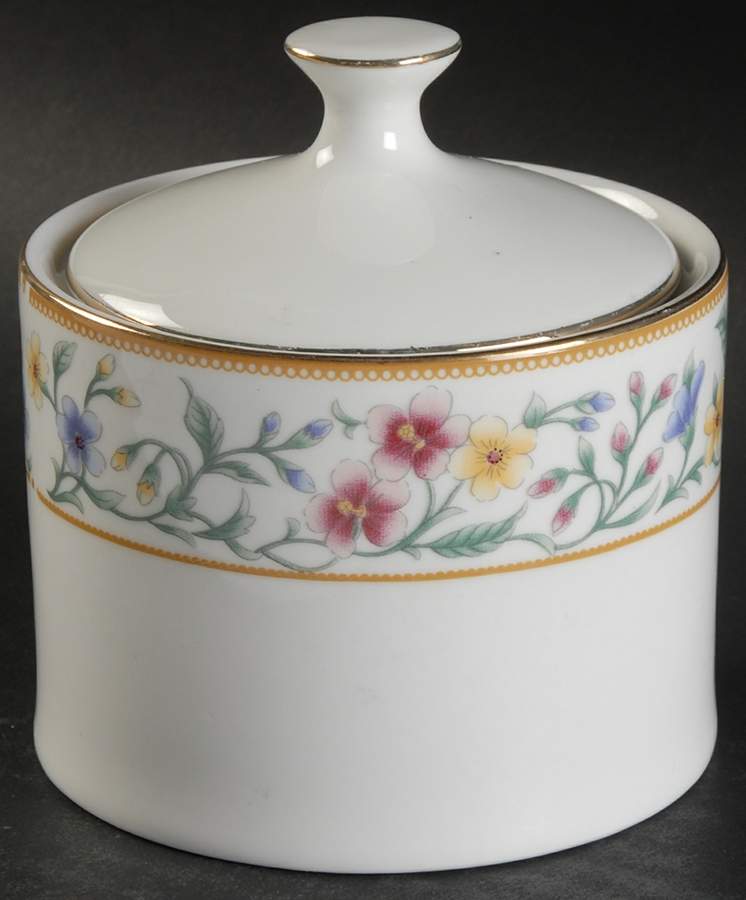 Caprice (Gold Trim) Sugar Bowl & Lid by Excel-1