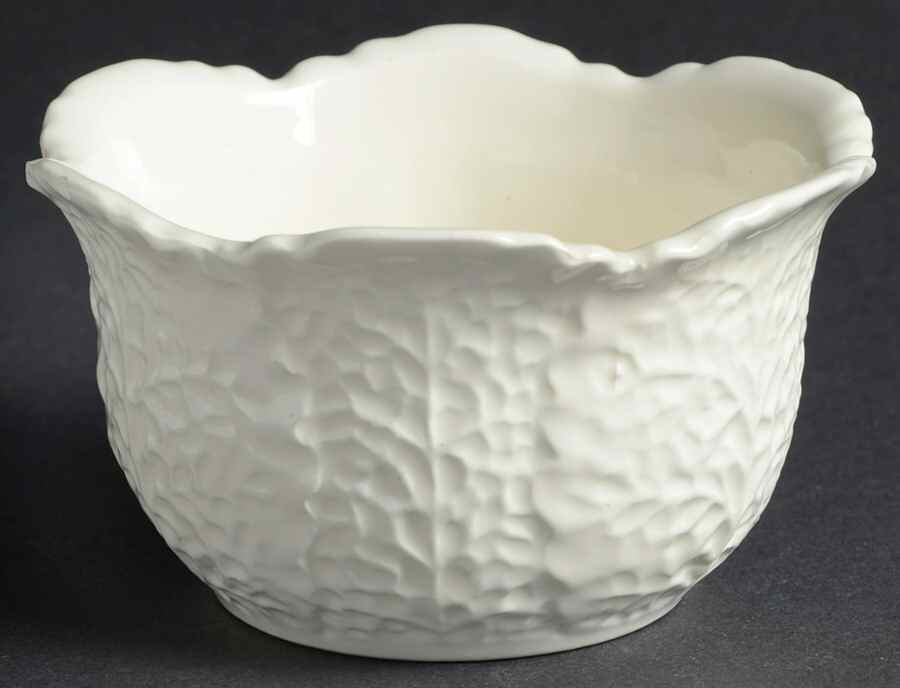 Georgian Leaf Open Sugar Bowl by Erphila-1