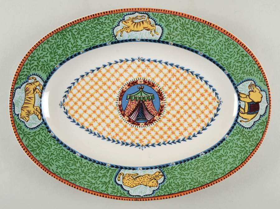 Katmandu 14" Oval Serving Platter by Essex Collection-1