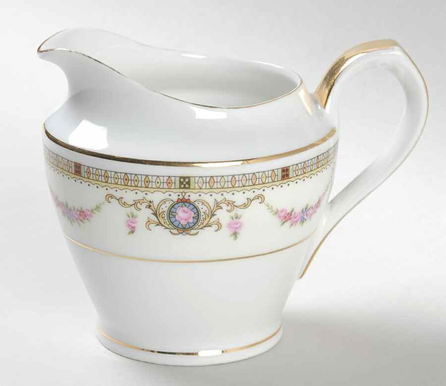 EAM21(WHITE RIM) Creamer by E & A Muller-1