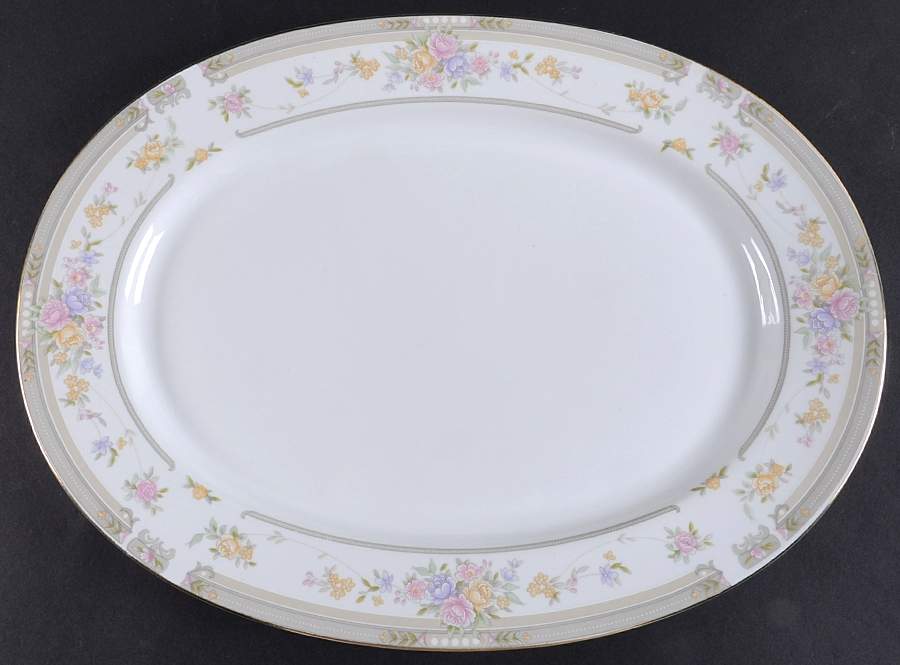 Manchester 14" Oval Serving Platter by Excel-1