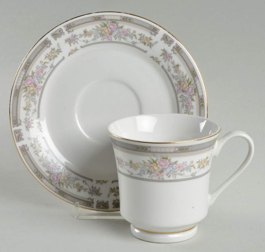 Manchester Footed Cup & Saucer Set by Excel-1