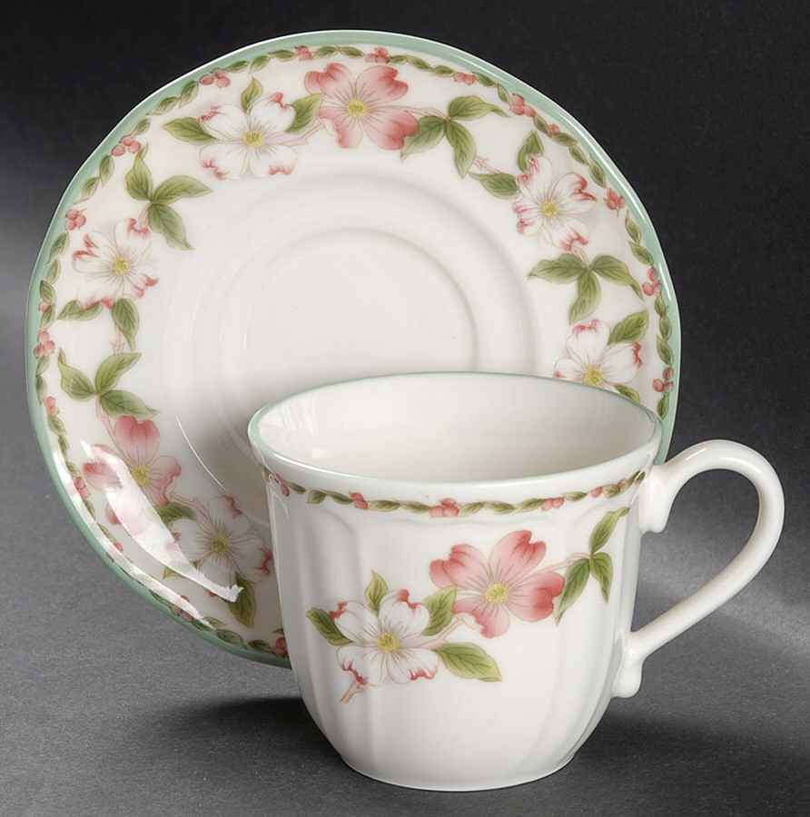 Springdale Flat Cup & Saucer Set by Epoch-1