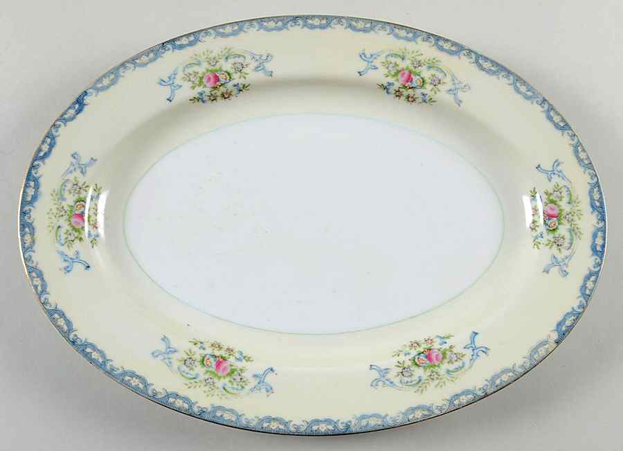 EMP47 12" Oval Serving Platter by Empress (Japan)-1