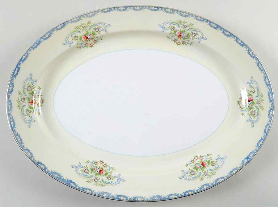 EMP47 16" Oval Serving Platter by Empress (Japan)-1