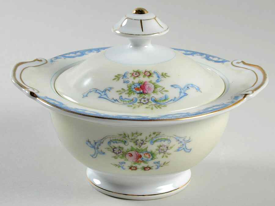 EMP47 Sugar Bowl & Lid by Empress (Japan)-1
