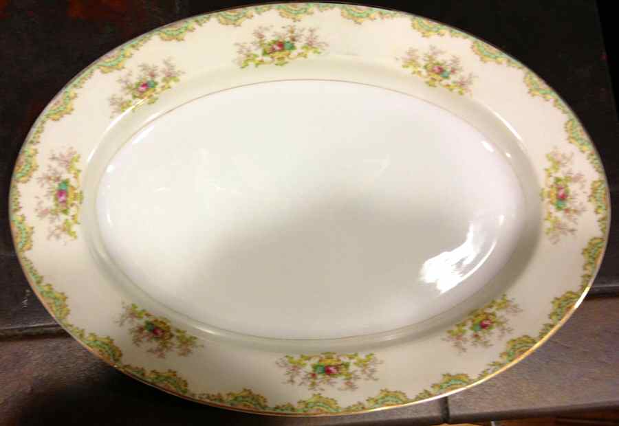 ESO20 14" Oval Serving Platter by ESCO (Japan)-1