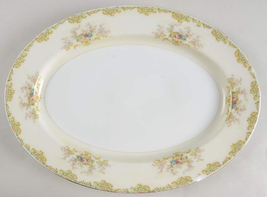 ESO20 12" Oval Serving Platter by ESCO (Japan)-1