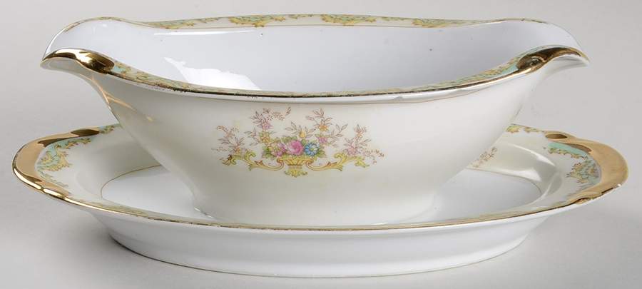 ESO20 Gravy Boat with Attached Underplate by ESCO (Japan)-1