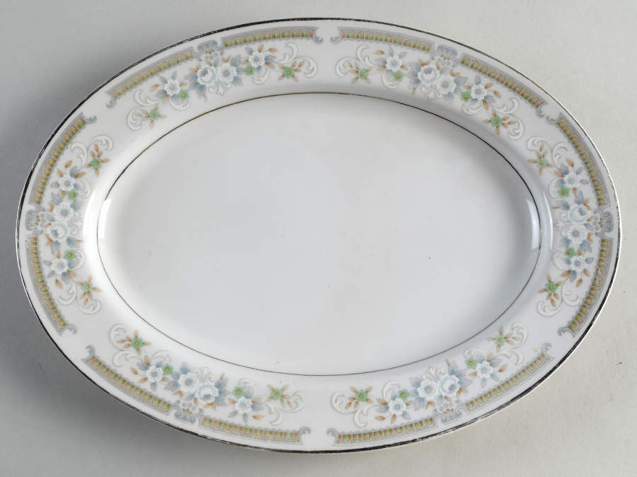 Leonora 14" Oval Serving Platter by Everbrite (Japan)-1