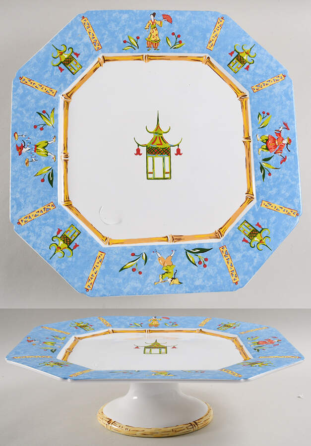 Good Fortune Footed Cake Plate by Essex Collection-1