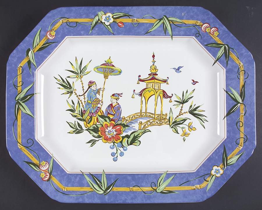 Good Fortune 18" Oval Serving Platter by Essex Collection-1