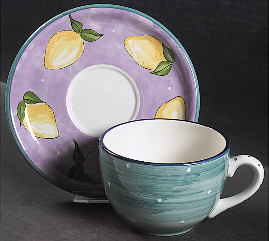 Fruit Punch Jumbo Cup & Saucer Set by Essex Collection-1