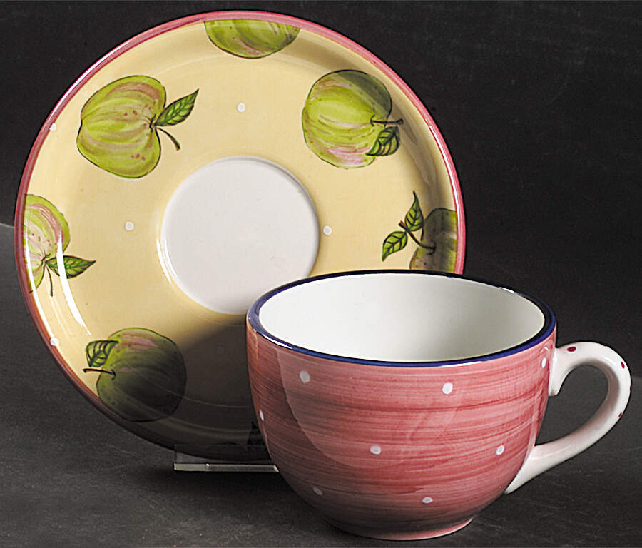 Fruit Punch Jumbo Cup & Saucer Set by Essex Collection-1
