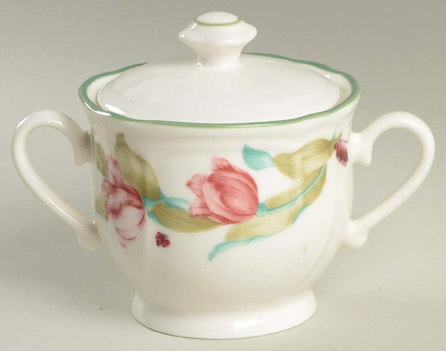 Garland Dance Sugar Bowl & Lid by Epoch-1