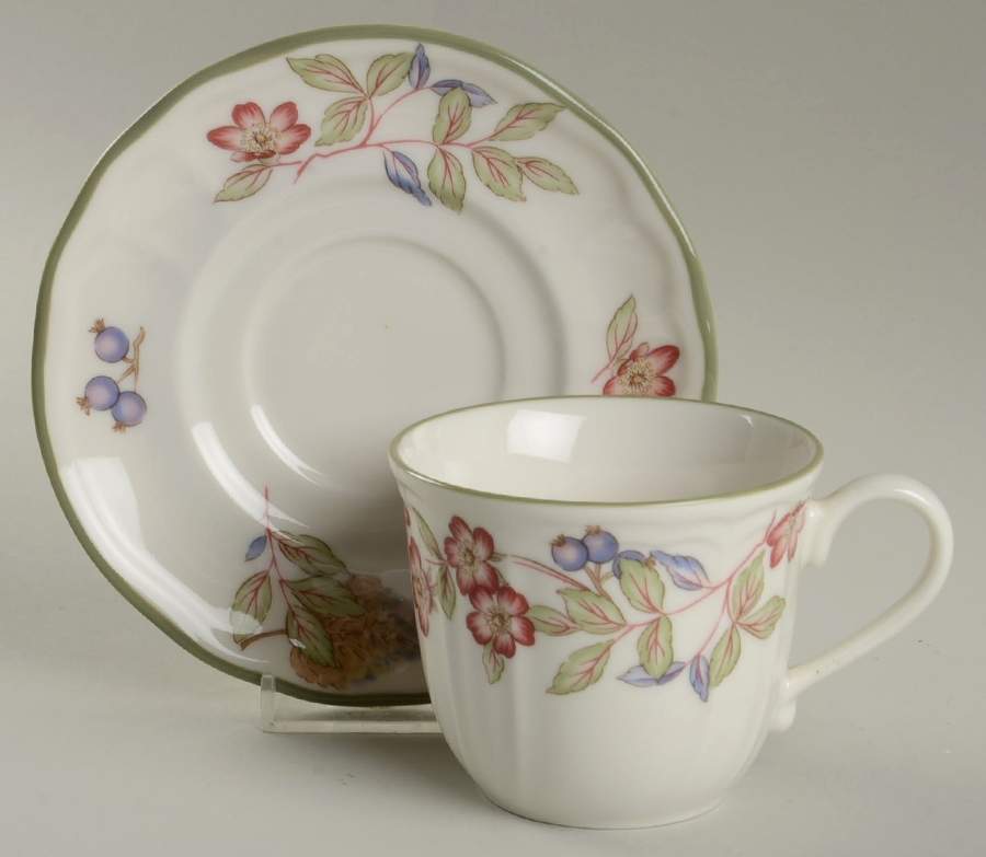 Summer Ramble Flat Cup & Saucer Set by Epoch-1