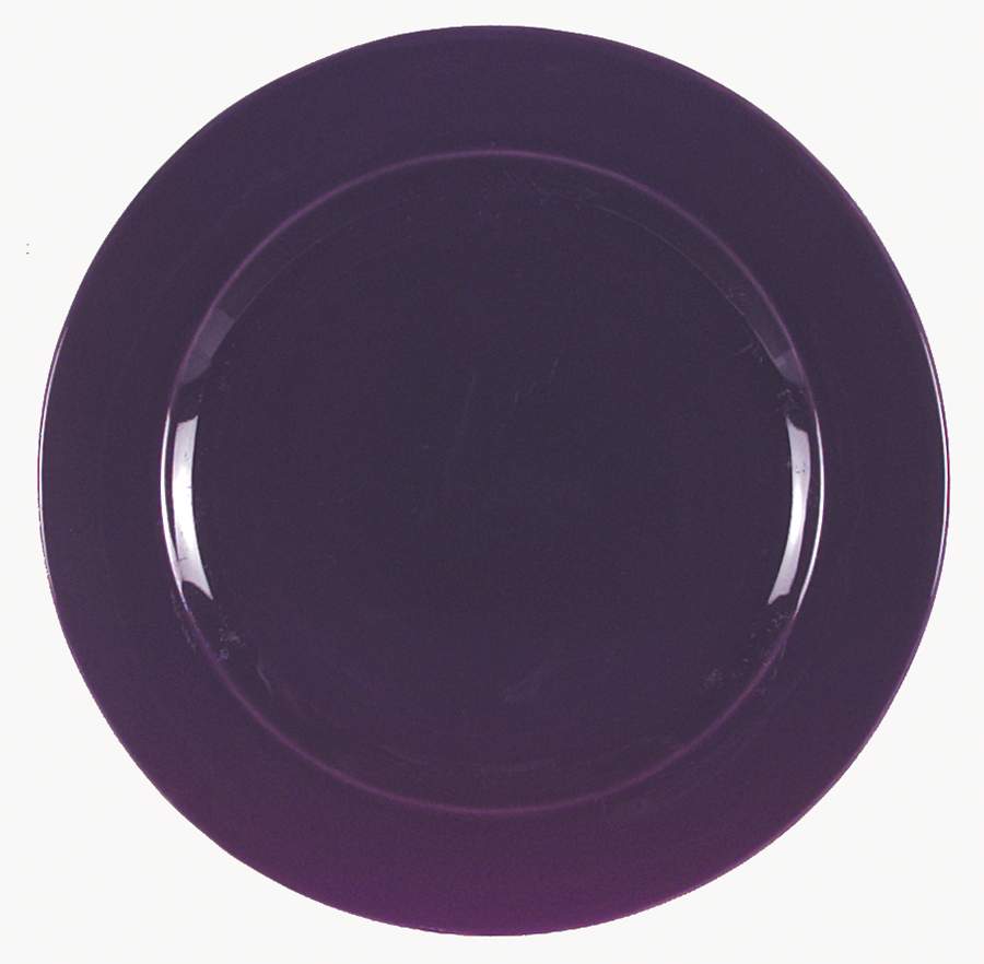 Solid Color Eggplant Service Plate (Charger) by Epoch-1