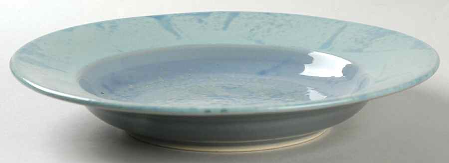 Stonewash Blue Large Rim Soup Bowl by Epoch-1