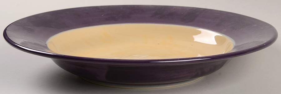 Stonewash Plum Large Rim Soup Bowl by Epoch-1