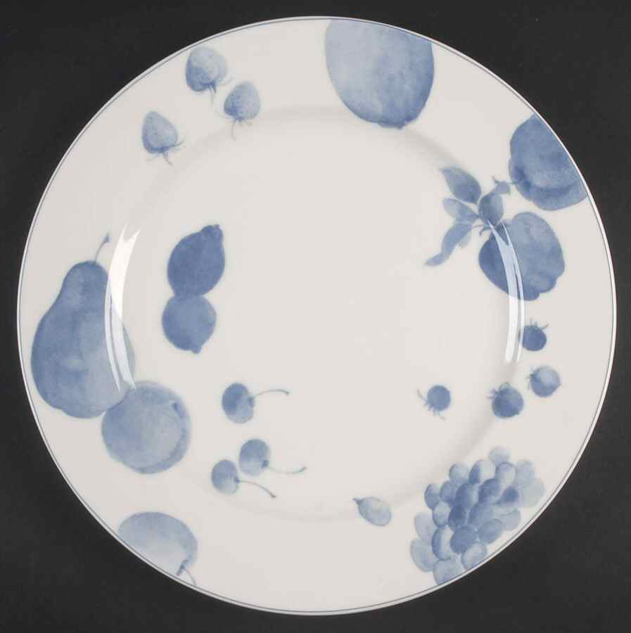 Blue Fruits 12" Chop Plate (Round Platter) by Epoch-1