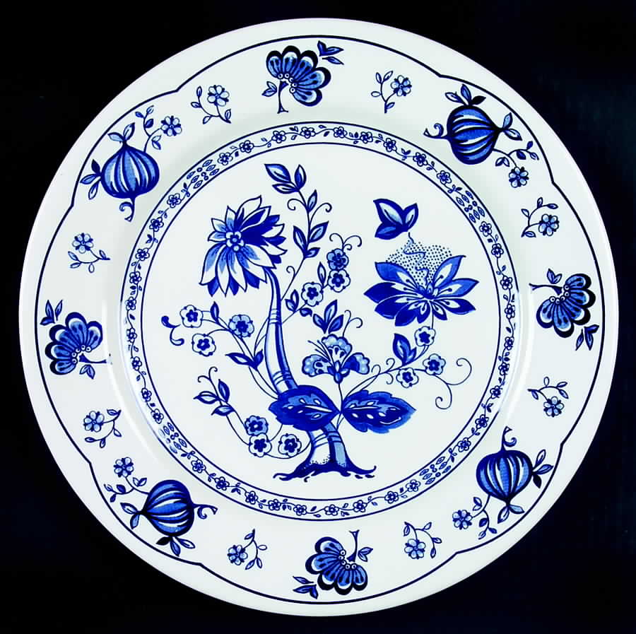 Blue Onion Dinner Plate by English Ironstone Tableware-1