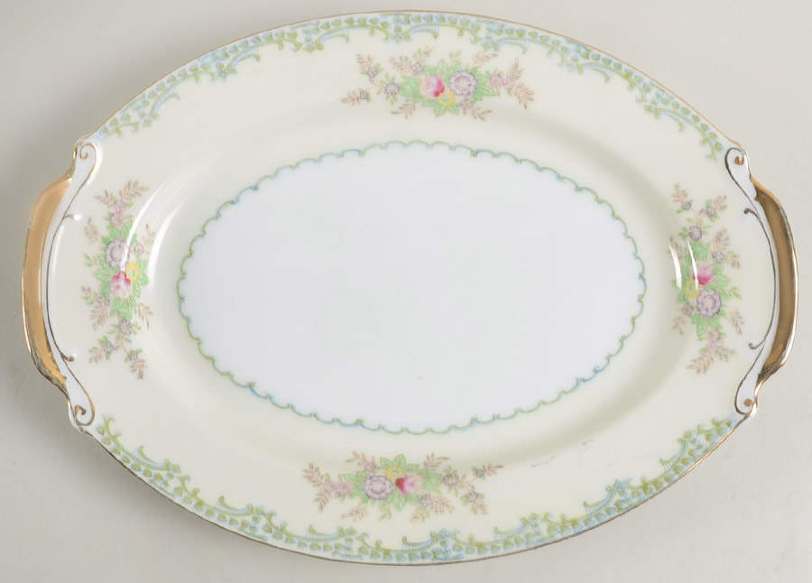 EMP51 11" Oval Serving Platter by Empress (Japan)-1