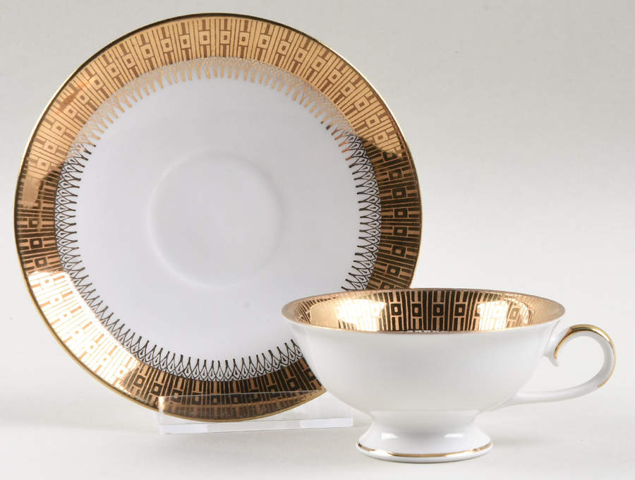 Gitty Footed Demitasse Cup & Saucer Set by Eberthal-1