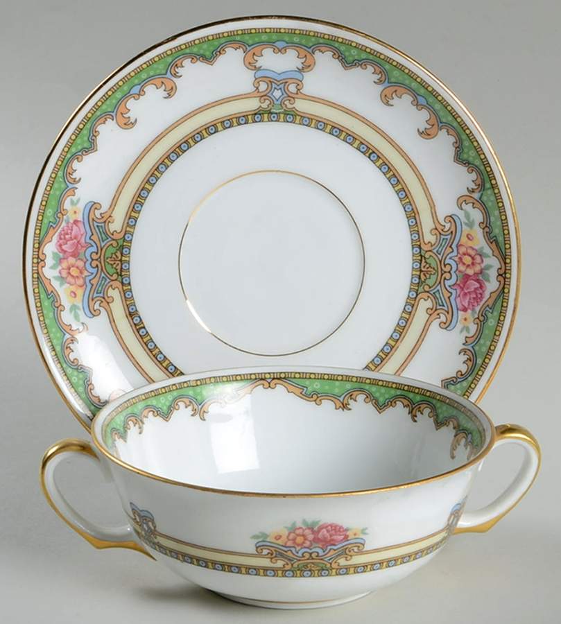 Windsore Flat Cream Soup Bowl & Saucer Set by Epiag-1