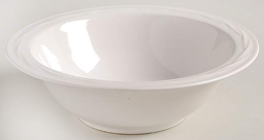 White Expressions Rim Cereal Bowl by Epoch-1