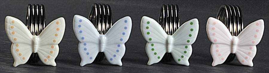 Garden Walk Napkin Ring - Set of 4 by Epoch-1