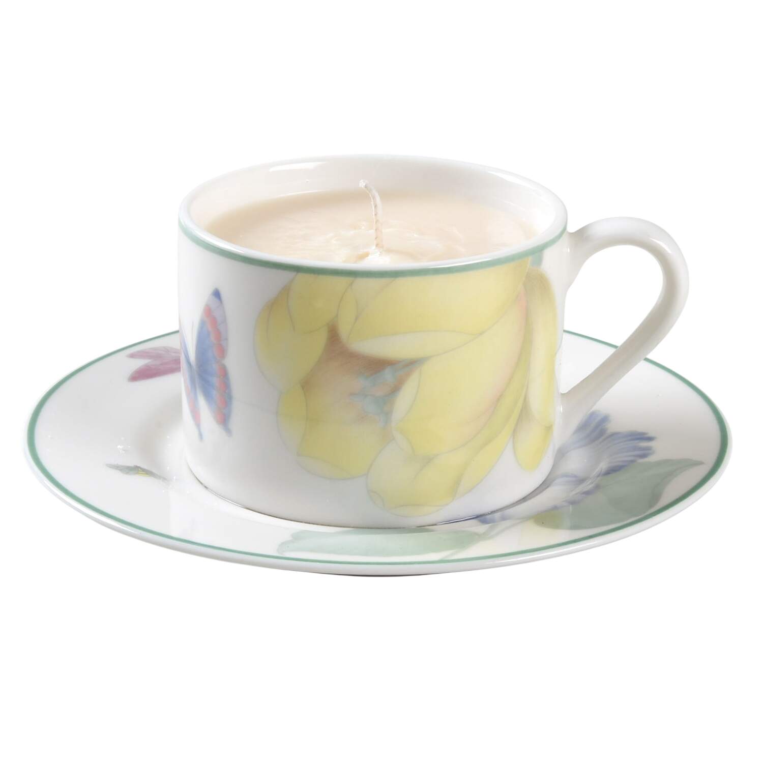 Garden Walk Scented Cup & Saucer Candle-Ocean  HC by Epoch-1