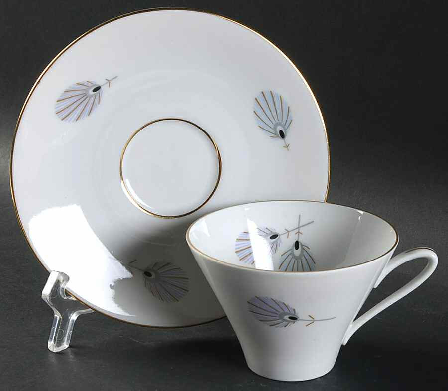 2926 Flat Cup & Saucer Set by Eberthal-1
