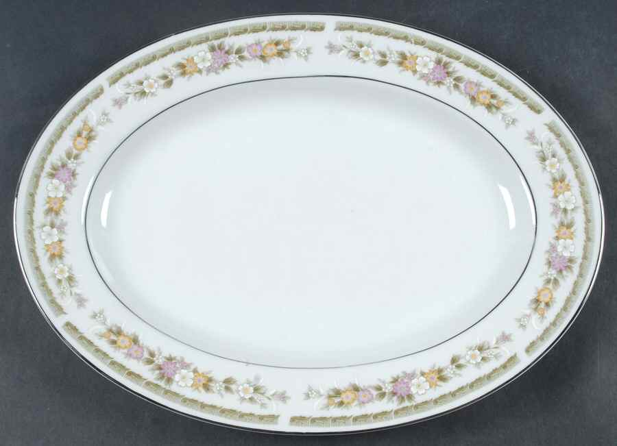 Savannah 12" Oval Serving Platter by Everbrite (Japan)-1