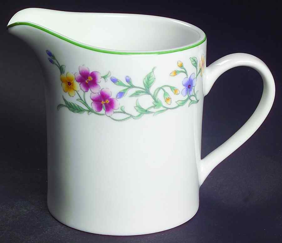 Caprice (Green Trim) Creamer by Excel-1