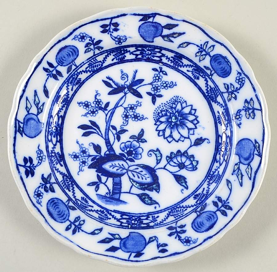 Meissen (Scalloped) Dessert/Pie Plate by Brown, Westhead & Moore-1